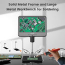 JL210 10.1'' Digital Microscope for Adults, Coin Magnifier Microscopes Full View for Error Coins, Soldering Electronics Microscopes Camera, 8 LED, 12.6" Metal Stand, PC View, 32GB by TinyTreasures Baby Boutique
