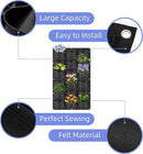 18 Pockets Hanging Planter Bags, Hanging Vertical Wall Mounted Plant Planting Grow Bags, Herb Garden Planter Outdoor Indoor Growing Bag, Gardening Vertical Greening Flower Container(1m×0.5m, Black) by CozyNest Decor
