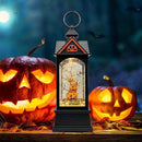 Halloween Snow Globe Lantern with 6 Hour Timer,Halloween Decorations Indoor for Home,Halloween Decor,USB or Battery Powered for Halloween Lanterns,Halloween Pumpkin Lantern by CozyNest Decor