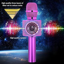 BONAOK Wireless Bluetooth Karaoke Microphone,3-in-1 Portable Handheld Karaoke Mic Speaker Machine Birthday Home Party for PC or All Smartphone (Q37 Purple) by TinyTreasures Baby Boutique