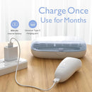 Momcozy Baby Nail File Electric, Rechargeable Baby Nail Clipper, Gentle Baby Nail Trimmer Electric with Night Light, 7 Grinding Head Replacement Pads, Blue by TinyTreasures Baby Boutique