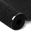 Rubber Door Mat About W3' ×L16' Heavy Duty Large Outdoor Indoor Mat Durable Entrance Doormat Waterproof Rubber Back Rugs for Home Entryway Patio Porch Office Business Areas (Black) by GreenHaven Gardens