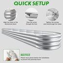 Galvanized Raised Garden Beds, 8x2x1ft Outdoor Raised Garden Boxes, Oval Large Bottomless Metal Elevated Garden Bed Planter Box for Vegetables, Fruits, Flower by GreenHaven Gardens