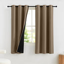 NICETOWN 100% Blackout Curtains for Bedroom 63 Inches Long, Thermal Insulated Room Darkening Window Drapes Grommet for Living Room Energy Saving Thermal Curtain, 2 Panels, 42 x 63 Inch, Khaki by TinyTreasures Baby Boutique