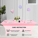 IVAPUPU 2 Pack 8FT Table Cloth for Rectangular Fitted Events Stretch Pink Table Covers Washable Cover Spandex Tablecloth Protector for Party, Wedding, Cocktail, Banquet, Festival by CozyNest Decor