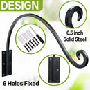 AJART Hanging Plant Hooks｜Plant Bracket Outdoor - Thicker More Durable Rust-Resistant, Heavy Duty Plant Bracket Outdoor (1 PC, 22") by GreenHaven Gardens