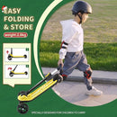 Besrey Kick Scooter for Kids Ages 3-10, 3-Wheel Folding Scooter with Adjustable Height, LED Light Wheels, Extra Wide Deck for Outdoor Activities by TinyTreasures Baby Boutique