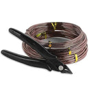 Sanlykate Bonsai Wire Tool Kit with Cutter, 3 Roll Tree Training Wires 98 Feet Total, 1.0mm, 1.5mm, 2.0mm Anodized Aluminum Wire Set, Hold Plant Branches Trunks - Brown by GreenHaven Gardens
