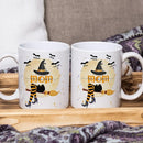 Personalized Halloween Witch Mom Mug With Kids Names - Coffee Cup Gift for Women - 11 or 15 Oz Fall Gift by TinyTreasures Baby Boutique