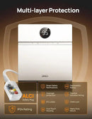 Dreo Smart Wall Heater, IP24 Electric Space Heater with ALCI Plug for Indoor Use, 30° Oscillation, Adjustable Thermostat, Remote Control, Works with Alexa, 24H Timer, Easy-mounted Heater for Bathroom by CozyNest Decor