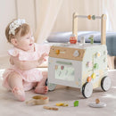 ROBOTIME Baby Walker Push Toy, Adjustable Height & Speed, Prevents Bow Legs, Spring Garden Activity Center with Clock, Shape Sorter, Play Kitchen, and Sink, Ideal Toddler Walking Toy for 10+ Months by TinyTreasures Baby Boutique