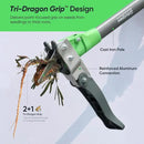 Grootpow WP5 Heavy Duty Weed Puller Tool, Stand Up Dandelion Weeder with 40" Handle, 3 Claws & Fiberglass Foot Pedal, Weeding Tool Made with Cast-Iron, Easily Remove Weeds Without Bending or Kneeling by GreenHaven Gardens