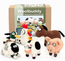 Woolbuddy Needle Felting Kit - Farm Animals for Beginners & Adults, Includes Mini Felting Pad, Soft Wool, 4 Needles, and Clear English Instructions by TinyTreasures Baby Boutique