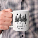 Grandpa EST 2026 Accent Coffee Mug, Personalized Grandpa Mug Gift For Soon To Be Grandfather Pawpaw, Customized Name Grandad White Cup 11 15 Oz, New Grandfather Pregnancy Announcement Ceramic Cup by TinyTreasures Baby Boutique