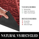 Yimobra Door Mat Indoor Outdoor Entrance, Non Slip Welcome Front Doormats, Heavy Duty Rubber Backing, Stain and Fade Resistant, Low Profile, Easy Clean Patio Garage Floor Mats, 47 x 32, Wine Red by CozyNest Decor