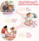 Smasiagon Toddler Toys Age 1-2, Magnetic Drawing Board, Early Learning Doodle Board Writing Painting Sketch Pad, Birthday Christmas Day Gifts for 1 2 3 Year Old (Pink) by TinyTreasures Baby Boutique