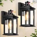 VIANIS 2 Packs Motion Sensor Outdoor Lights for House, Dusk to Dawn Front Porch Light, Black Gold Outdoor Light Fixture Sconce with Tempered Glass for House, Doorway, Entryway,Hardwired, Non-Solar by GreenHaven Gardens