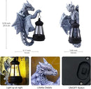 Goodeco Dragon Tree Hugger Solar Lantern Garden Statue - 9.3 Inch Resin Dragon Decor for Outdoor, Perfect Garden Gift & Yard Decor by GreenHaven Gardens