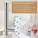 Toilet Paper Holder,Brushed Nickel,Wall Mount, Upgraded Adhesive Toilet Roll Holder,no Drilling,Bathroom/Rv/Washroom,SUS 304 Stainless Steel,Rustproof (Silver, 2 Pieces) by CozyNest Decor