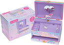 Jewelkeeper Unicorn Musical Jewelry Box for Little Girls - Kids Jewelry Box with Pullout Drawer - Music Jewellery Box with Necklace and Bracelet - Gift Set for Kids - Children's Jewellery Storage Case by TinyTreasures Baby Boutique