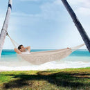 Hammock Hanging Swing Double Max 500lbs Macrame for Indoor Outdoor Patio Yard Garden (Beige) by GreenHaven Gardens