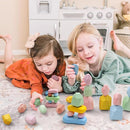 OESSUF 34PCs Stacking Rocks Balancing Stones Wooden Stacking Toys for Toddler Montessori Sorting Game by TinyTreasures Baby Boutique