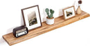 Floating Shelves for Wall Decor, Rustic Solid Elm Wood Live Edge Floating Shelves Wall Mounted, Wall Shelves with Invisible Bracket for Living Room Bathroom Bedroom Kitchen, 48 Inch, Natural by CozyNest Decor