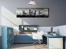 DJSYLIFE Houston Skyline Canvas Wall Art Decor Black & White City Pictures Painting Texas Cityscape Photo Print Artwork for Office Bedroom Living Room Walls Decoration Ready to Hang 13.8"x47.3" by CozyNest Decor