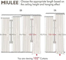 MIULEE 100% Blackout Curtains 102 Inch Long 2 Panels Set for Bedroom, Thick Faux Linen Black Out Curtain Room Darkening Back Tab Pleat Window Textured Drapes with Hooks for Living Room, Bright White by CozyNest Decor