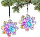 HDCRYSTALGIFTS 2PCS Crystal Prisms Suncatchers for Windows Christmas Ornaments,Lucky Four Leaf Clover Rainbow Maker Hanging Prism Sun Catchers for Home Garden Decoration,45mm by GreenHaven Gardens