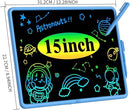 LCD Writing Tablet - 15 Inch Large Doodle Board, Rechargeable Drawing Pad for Kids & Teens, Learning Toys for 3-10+ Year Old Boys & Girls, Birthday & Christmas Gifts, Blue Travel Toys by TinyTreasures Baby Boutique
