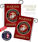 US Marine Corps Garden Flag Decor USMC Semper Fi Armed Forces Official United State Decorations Yard Military Memorabilia Banner Remembrance Wall Tapestry Retire Veteran Memorial Day Gifts Made In USA by GreenHaven Gardens