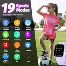 Smart Kids Watch with Fitness Tracker No Phone/APP Needed,19 Sport Mode,1.5" DIY Dial,IP68 Waterproof,Sleep Monitor,Pedometers,Heart Rate,Great Birthday Gift for Boys Girls Teens 6-14 year Olds by TinyTreasures Baby Boutique