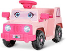 6V Toddler Ride-On Car with Horn LED Front Light Rear Storage and Eyes Theme – Fun & Safe Electric Car for Boys & Girls 18+ Months – Perfect for Little Explorers(Pink Eyes) by TinyTreasures Baby Boutique