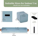 PERFNIQUE Indoor Herb Garden, Herb Garden Planter Set with Tray, Farmhouse Indoor Plant Pots, Windowsill Herb Garden with Drainage(Planter only) for Indoor/Outdoor, Window Pots(Sky Blue) by GreenHaven Gardens
