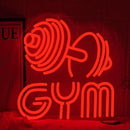 Dumbbell Neon Sign Barbell Gym Neon Signs Gym Letter Neon Light Gym Red Barbell Neon Light Sign for Sports Room, Decor Club,Party Bar,Fitness Club Decoration(Red) by CozyNest Decor
