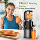 Cold Press Juicer Machines, High Nutrient Retention, 99% Juice Yield, 5.3" Wide Feed Chute for Whole Fruits & Vegetables, Quiet Slow Masticating Juicer, BPA-Free, Easy to Clean by CozyNest Decor