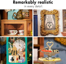 Rolife DIY Miniature House Kit Alice's Tea Store, Tiny House Kit for Adults to Build, Mini House Making Kit with Furniture, Halloween/Christmas Decorations/Gifts for Family Friends (Alice's Tea Store) by TinyTreasures Baby Boutique
