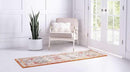 Unique Loom Rosso Collection Vintage, Traditional, Bohemian, Geometric, Distressed, Southwestern Area Rug, 2' 0" x 6' 0", Multi/Orange by CozyNest Decor