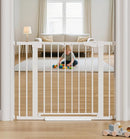 Cumbor 29.7-40.6" Baby Gate for Stairs, Mom's Choice Awards Winner-Dog Gate for Doorways, Pressure Mounted Self Closing Pet Gates for Dogs Indoor, Durable Safety Child Gate with Easy Walk Thru Door by TinyTreasures Baby Boutique