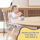 Portable Baby Booster Seat with Tray, Toddler Booster seat for Dining, Camping, Travel, Baby Beach Chair 6 Months to 3 Years Old Indoor Outdoor Use CH2407 by TinyTreasures Baby Boutique