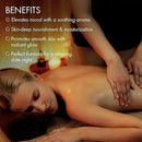 MAJESTIC PURE Cocoa Massage Oil for Massage Therapy - Refreshing, and Relaxing - Natural Oils with Cocoa Butter, Vitamin E & Lavender Oil - for All Skin Types - Men and Women - 8 fl oz by CozyNest Decor
