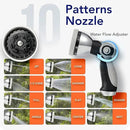 135 ft x 1/2" HOZEREEL Heavy Duty Retractable Garden Hose Reel, Garden Hose Reels Outdoor Organizer- Self Retracting Wall Mount Hose Reel Automatic Recoil Storage, Any Length Lock, 10 Pattern Nozzle by GreenHaven Gardens