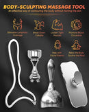 ONUEMP Stainless Steel Therapy Massage Tools, Gua Sha Scraping Body & Face Massager, Maderoterapia Kit Colombiana for Ice Body Sculpting, Lymphatic Drainage, Cellulite Remover, Relieve Sore Muscle by CozyNest Decor