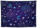HZOHNAGO Boho Sun Moon Tapestry Purple Blue Sun Stars Galaxy Pattern Printed Wall Tapestry Wall Hanging for Bedroom Living Room Dorm 40" W x 30" H by CozyNest Decor