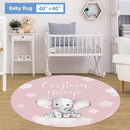 Personalized Nursery Bedding Set, 5 Pcs - Custom Baby Girl Elephant Bedding, Toddlers Bedding Set with Name, Double Layer, Customized Gift for Infant Kid by TinyTreasures Baby Boutique