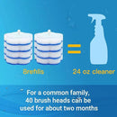 Disposable Toilet Brush Holder Set Toilet Wand (Pack of 2) Toilet Cleaner Scrubber with 24 Refills by CozyNest Decor