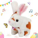 Easfan Bunny Pink Plush Toy Jumping Spotted Rabbit Talking Hopping Ears Nose Moving Educational Plush Toy Singing Shaking Glowing Interactive Toy Electric for Toddlers Kids by TinyTreasures Baby Boutique
