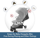 2 Pack Baby Mosquito Net for Stroller, Playard & Bassinet, Reusable Bug Net for Cradles, Carrier, Pack and Plays and Portable Mini Crib, Baby Playpen Mosquito Net Cover, White by TinyTreasures Baby Boutique