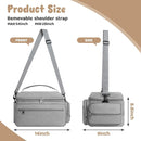 Breast Pump Bag for Spectra S1 S2 with Waterproof Mat, Breast Milk Cooler Bag for Pump Essentials, Pumping Bags for Working Mom Travel Camping, Grey by TinyTreasures Baby Boutique